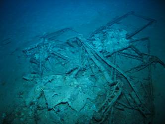 Believed to be wreckage of Walrus aircraft